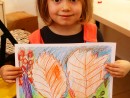 Atelier Pictura si Desen Desen in Creioane Colorate Frunze Irina1 130x98 Atelier de pictura si desen, 4 6 ani