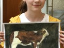 GRUP ANIMALE PICTURA TEMPERA VACA SHISHKIN 130x98 Atelier de pictura si desen, 14 18 ani