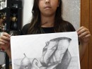Grup 10 14 ani Desen Creion Ulcior Draperie si Para Andreea 130x98 Atelier de pictura si desen, 10 14 ani