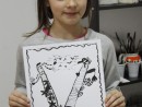Grup 10 14 ani Desen Penita Litere de primavara Valeria. 130x98 Atelier de pictura si desen, 10 14 ani