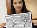 Grup 10 14 ani Desen Penita Parasutisti Laura 130x98 Atelier de pictura si desen, 10 14 ani