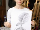 Grup 10 14 ani Desen creion Studiu frunze Marusia 130x98 Atelier de pictura si desen, 10 14 ani