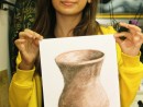 Grup 10 14 ani Desen sepia Ulcior rosu Alessia 130x98 Atelier de pictura si desen, 10 14 ani