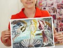 Grup 10 14 ani Pictura Tempera Reproducere Nasterea Lui VenusMiruna 130x98 Atelier de pictura si desen, 10 14 ani