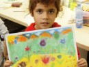Grup 4 6 ani Camp cu flori Pastel cretat Natalia 130x98 Atelier de pictura si desen, 4 6 ani