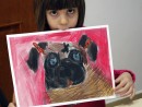 Grup 4 6 ani Desen Pastel Cretat Caine Ava 130x98 Atelier de pictura si desen, 4 6 ani