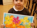 Grup 4 6 ani Desen in pastel cretat Flori Natalia 130x98 Atelier de pictura si desen, 4 6 ani
