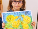 Grup 4 6 ani Pastel uleios Puisori Natalia L 130x98 Atelier de pictura si desen, 4 6 ani