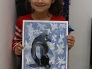 Grup 4 6 ani Pictura Tempera Pinguin Ioana. 130x98 Atelier de pictura si desen, 4 6 ani