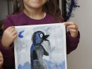 Grup 4 6 ani Pictura Tempera Pinguin Maria. 130x98 Atelier de pictura si desen, 4 6 ani