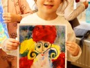 Grup 4 6 ani Pictura in acuarele Mos Craciun Alexandra 130x98 Atelier de pictura si desen, 4 6 ani