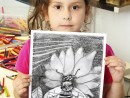 Grup 6 8 ani Albina Desen carbune Sara 130x98 Atelier de pictura si desen, 6 8 ani