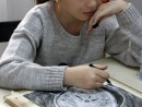 Grup 6 8 ani Desen Carbune Ceas Stefania. 130x98 Atelier de pictura si desen, 6 8 ani