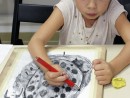 Grup 6 8 ani Desen Carbune Gargarita Olivia. 130x98 Atelier de pictura si desen, 6 8 ani