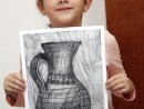Grup 6 8 ani Desen Carbune Ulcior Antonia 130x98 Atelier de pictura si desen, 6 8 ani