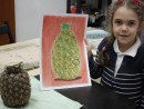 Grup 6 8 ani Desen Pastel Cretat Ananas Ania. 130x98 Atelier de pictura si desen, 6 8 ani
