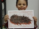 Grup 6 8 ani Desen Sepia Con de brad Luca. 130x98 Atelier de pictura si desen, 6 8 ani