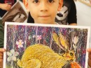 Grup 6 8 ani Desen in pastel uleios Iepure Stefan 130x98 Atelier de pictura si desen, 6 8 ani