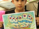 Grup 6 8 ani Fluture Pastel cretat Alexandru 130x98 Atelier de pictura si desen, 6 8 ani