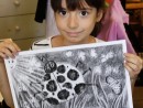 Grup 6 8 ani Gargarita Desen carbune Ana A 130x98 Atelier de pictura si desen, 6 8 ani