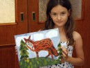 Grup 6 8 ani Pictura Acrilic Vulpe Antonia 130x98 Atelier de pictura si desen, 6 8 ani