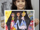 Grup 6 8 ani Pictura Tempera Bal Mascat Theodora. 130x98 Atelier de pictura si desen, 6 8 ani