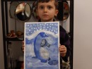 Grup 6 8 ani Pictura Tempera Pinguin Teo. 130x98 Atelier de pictura si desen, 6 8 ani