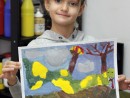 Grup 6 8 ani Pictura Tempera Sarpe Antonia. 130x98 Atelier de pictura si desen, 6 8 ani