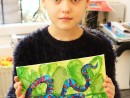 Grup 6 8 ani Pictura in acrilice Sarpe Yana 130x98 Atelier de pictura si desen, 6 8 ani
