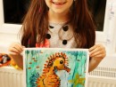 Grup 6 8 ani Pictura in acuarele Calut de mare Eva 130x98 Atelier de pictura si desen, 6 8 ani