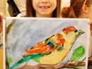 Grup 6 8 ani Pictura in acuarele Vrabie Andra 130x98 Atelier de pictura si desen, 6 8 ani