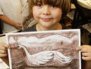 Grup 6 8 ani Rata Desen sepia Basti 130x98 Atelier de pictura si desen, 6 8 ani