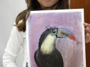 Grup 8 10 ani Desen Pastel Cretat Tucan Maria. 130x98 Atelier de pictura si desen, 8 10 ani