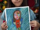 Grup 8 10 ani Desen Pastel Uleios Masca Ioana 130x98 Atelier de pictura si desen, 8 10 ani