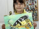 Grup 8 10 ani Desen Pastel cretat Fluture Alexandra 130x98 Atelier de pictura si desen, 8 10 ani