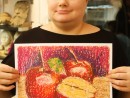 Grup Adulti Desen in pastel uleios Fructul oprit Laura 130x98 Atelier de pictura si desen, Adulti