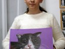 Grup Animale Desen Pastel Cretat Pisica Alexandra 130x98 Atelier de pictura si desen, 10 14 ani