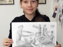 Grup Compozitie Desen Creion Picnic Miruna. 130x98 Atelier de pictura si desen, 10 14 ani