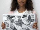 Grup Penita Tus Negru Fluturi Ema 130x98 Atelier de pictura si desen, 10 14 ani