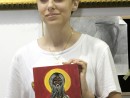 Grup Reproducere Tempera pe Lemn Icoana bizantina Timeea 130x98 Atelier de pictura si desen, 14 18 ani