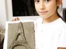 Grup 10 14 ani Turnul Eiffel Modelaj in lut Anisia 130x98 Atelier modelaj