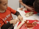 Grup 8 10 ani modelaj ceramica Suport oua Razvan 130x98 Atelier modelaj
