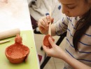 Grup 8 10 ani modelaj ceramica Suport oua Viviana 130x98 Atelier modelaj