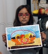 Clasa 6 8 ani Desen Pastel Uleios Cos cu Fructe Julia. 166x187 Rezultate de exceptie la cursurile de pictura si desen