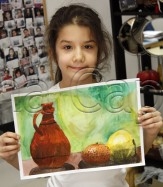 Clasa 6 8 ani Pictura Acuarela Natura Statica Theodora. 163x187 Inscrieri cursuri pictura copii 6 8 ani