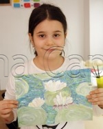Clasa 6 8 ani Pictura Tempera Nuferi Ana Maria. 150x187 Rezultate de exceptie la cursurile de pictura si desen