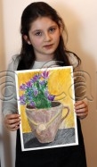 Clasa 8 10 ani Desen Pastel Uleios Ulcior cu Flori Briana. 109x187 Rezultate de exceptie la cursurile de pictura si desen