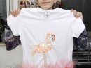 Atelier Design Vestimentar Creatie Tricou cu flamingo Ioana 130x98 Atelier design vestimentar, Copii 8 18 ani