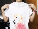 Atelier Design Vestimentar Creatie tricou cu flamingo Eva 130x98 Atelier design vestimentar, Copii 8 18 ani