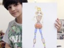 Design Vestimentar Creioane Colorate Personaj de Poveste Sara 130x98 Atelier design vestimentar, Copii 8 18 ani